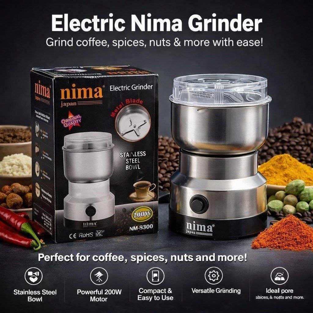 NIMA Grinder (Stainless Steel) Heavy Quality